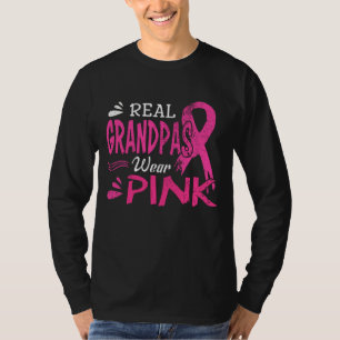 T-shirt Les vrais grands-papes portent le cancer du sein r