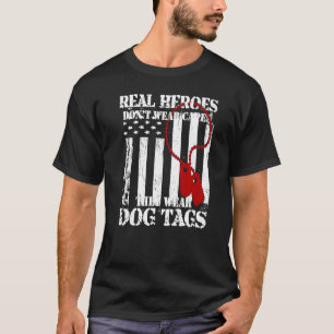 T-shirt Les vrais héros ne portent pas de capes ils porten