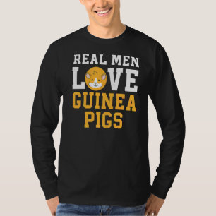 T-shirt Les vrais hommes aiment les cochons de Guinée rong