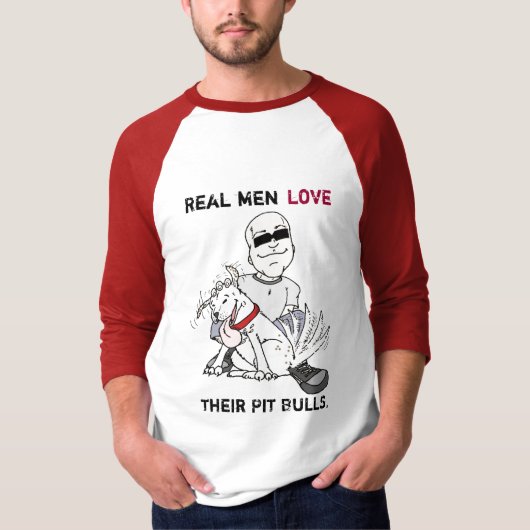T-shirt Les vrais hommes aiment leurs taureaux de mine (Devant)
