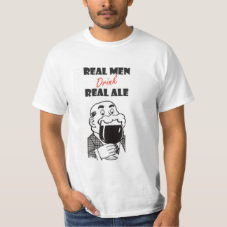 T-shirt Les vrais hommes boivent le vrai tee - shirt de