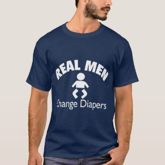 T-shirt Les vrais hommes changent de diaphragmes