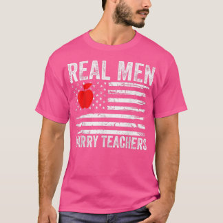 T-shirt Les vrais hommes épousent des professeurs Drôles d