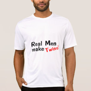 T-shirt Les vrais hommes font des jumeaux