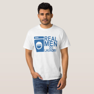 T-SHIRT LES VRAIS HOMMES FONT LA BLANCHISSERIE.