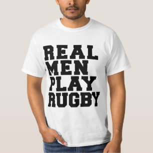 T-shirt Les vrais hommes jouent au rugby