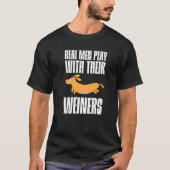 T-shirt Les vrais Hommes Jouent Avec Leurs Weiners (Devant)