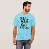 T-shirt Les vrais hommes mangent du brocoli (Devant entier)