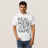 T-SHIRT LES VRAIS HOMMES NE VIOLENT PAS (Devant entier)