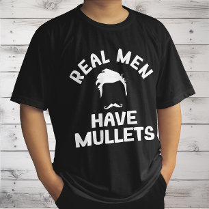 T-shirt Les vrais hommes ont des mullets, amateur de style