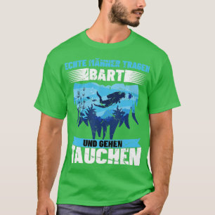 T-shirt Les vrais hommes plongent et portent la barbe plon