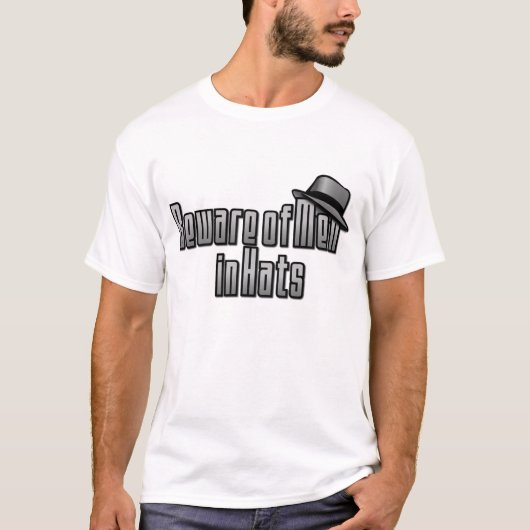 T-shirt Les vrais hommes portent des Casquettes (Devant)