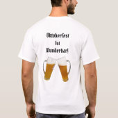 T-shirt Les vrais hommes portent Lederhosen (Dos)