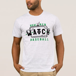 T-shirt Les vrais Hommes Regardent Baseball Drôle Baseball
