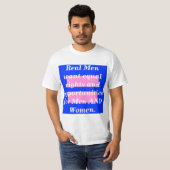 T-shirt Les vrais hommes sont des féministes (Devant entier)