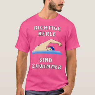 T-SHIRT LES VRAIS HOMMES SONT DES NAGEURS