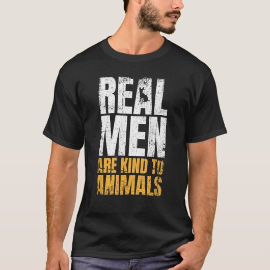 T-shirt Les vrais Hommes Sont Semblables Aux Animaux Les D (Devant)