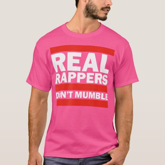T-shirt Les vrais Rappeurs ne mâchent pas - Le rap des Hip (Devant)