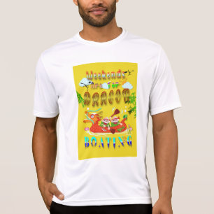 T-shirt Les Week-ends Sont Pour Bateau Dragon