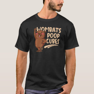 T-shirt Les wombats fientent des cubes pour un wombat