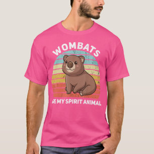 T-shirt Les Wombats sont mon esprit Animal Kawaii Wombat F
