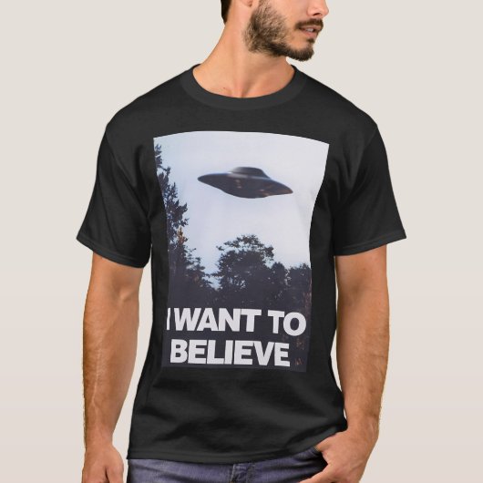 T-shirt Les X-Files Que Je Veux Croire (Devant)
