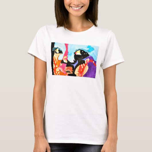 T-shirt Les yeux africains (Devant)