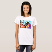 T-shirt Les yeux africains (Devant entier)