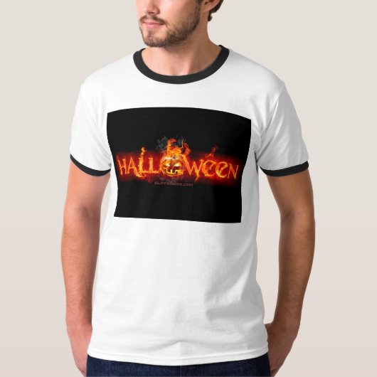 T-shirt Les yeux brillants du citrouille Halloween de Slip (Devant)