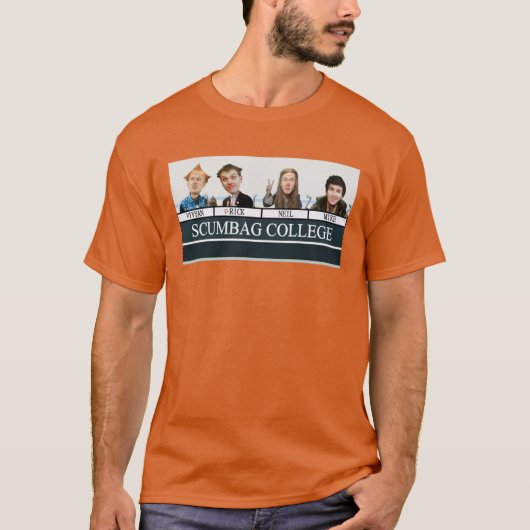 T-shirt Les Young Ones Scumbag ami de fac (Devant)