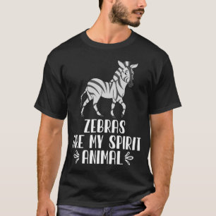 T-shirt Les zèbres sont mon esprit animal