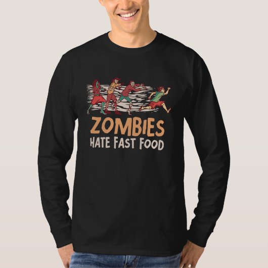 T-shirt Les zombies détestent les décisions de résolution (Devant)