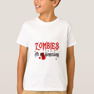 T-shirt Les Zombies mangent mes devoirs