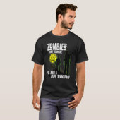 T-shirt Les zombies ne me font pas peur J'ai eu une greffe (Devant entier)