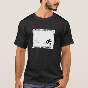 T-shirt Les zombis biseautent le patin de glace