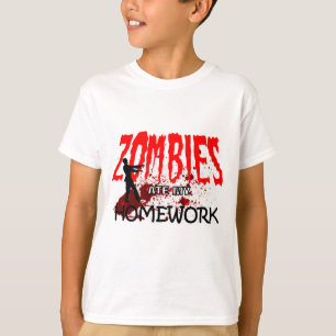 T-shirt Les zombis de cadeau de zombi ont mangé mon