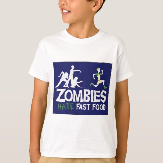 T-shirt Les zombis DÉTESTENT les aliments de préparation (Devant)