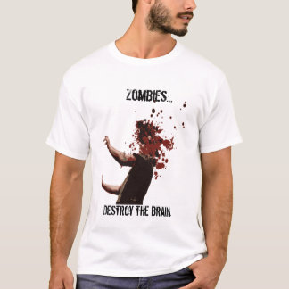 T-shirt Les zombis…, détruisent le cerveau