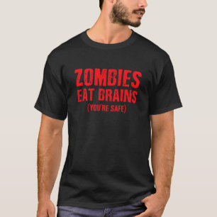 T-shirt Les ZOMBIS MANGENT la pièce en t graphique de