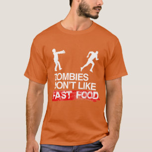 T-SHIRT LES ZOMBIS N'AIMENT PAS LES ALIMENTS DE