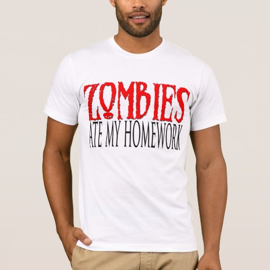 T-shirt Les zombis ont mangé mon travail (Devant)