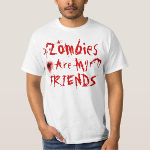 T-shirt Les zombis sont ma chemise d'amis