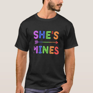 T-shirt Lesbian Couple She's Mine I's Hers Matching Lgbt P