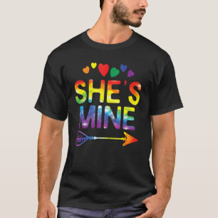 T-shirt Lesbian Couple She's Mine Matching Lgbt Pride