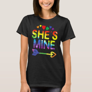T-shirt Lesbian Couple She's Mine Matching Lgbt Pride 1
