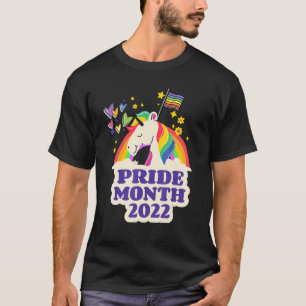 T-shirt Lesbian Gay Rainbow Unicorn Lgbt Mois de la fierté