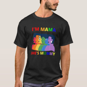T-shirt Lesbian Maman Gay pride Je suis maman Elle est mam