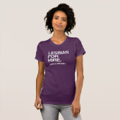 T-SHIRT LESBIENNE À LOUER (Devant entier)