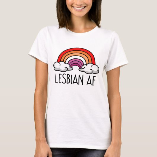 T-SHIRT LESBIENNE AF (Devant)