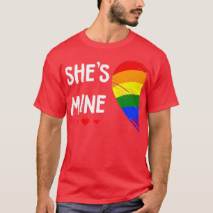 T-shirt Lesbienne Coeur Couple Shop Mine Gay Trans LGBT Pr